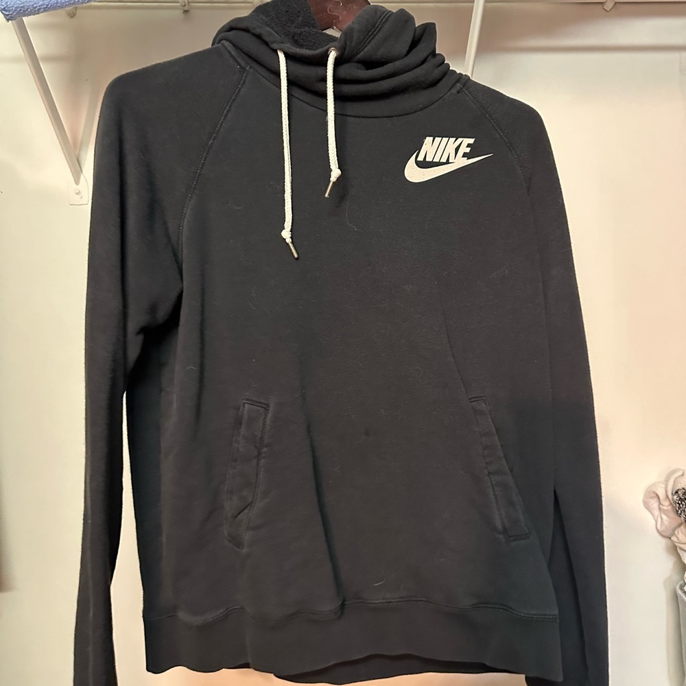 Black Nike cowel neck hoodie
